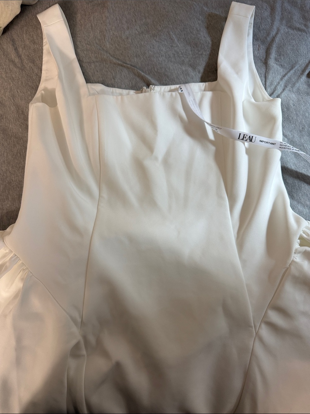 Chloé White Corset-Style Midi Dress